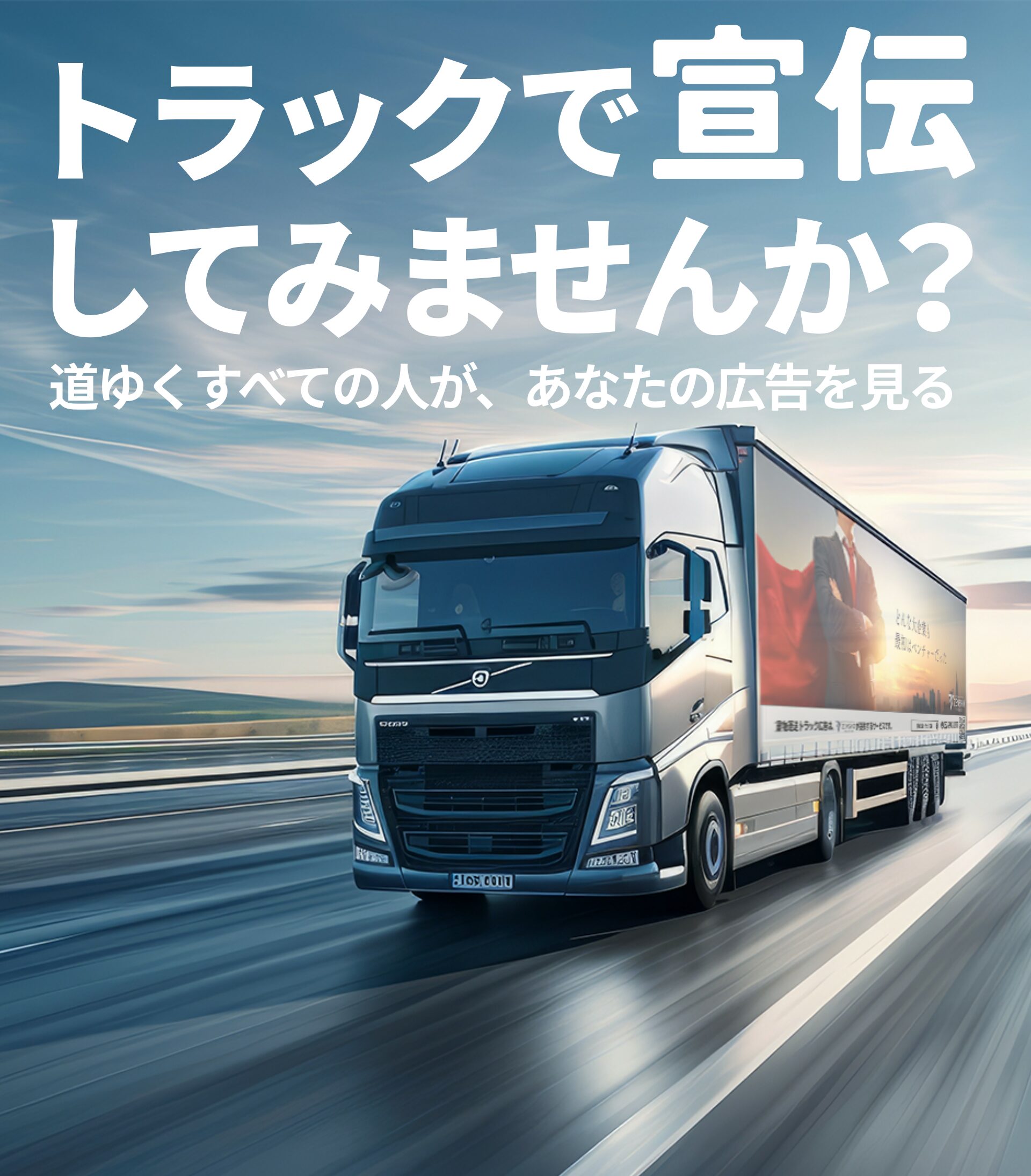 貨物運送トラック広告