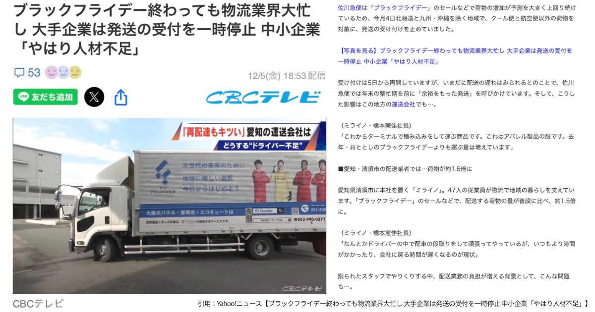 貨物運送トラック広告